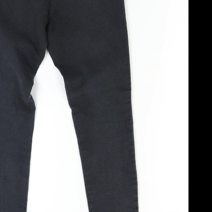 F&F Womens Black  Denim Skinny Jeans Size 10 L29 in