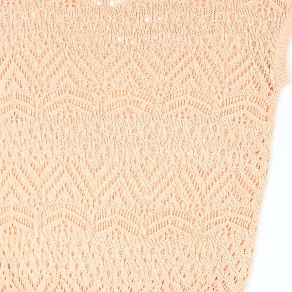 F&F Womens Orange  Knit Pullover Jumper Size 12