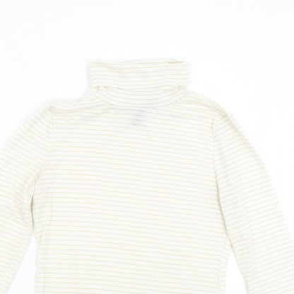 Womens UK Size S H&M Beige Basic T-Shirt