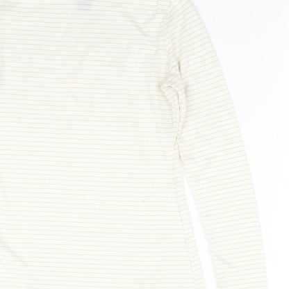 Womens UK Size S H&M Beige Basic T-Shirt