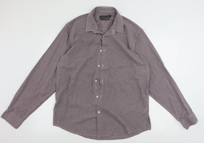 Primark  Mens Red Check   Button-Up Size L
