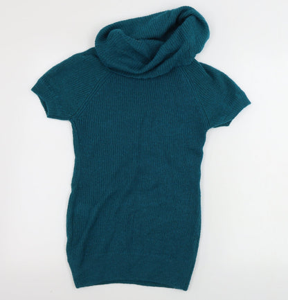 Womens UK Size 10 H&M Green Pullover Jumper