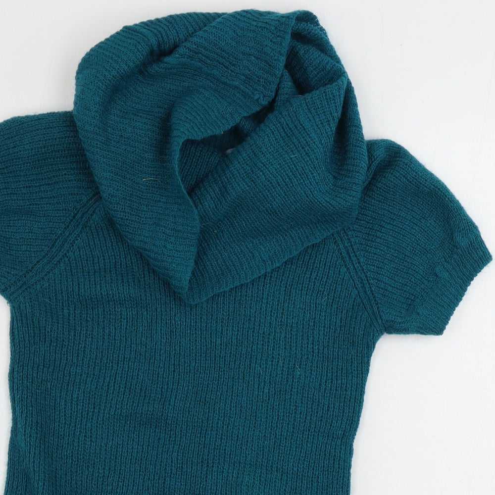 Womens UK Size 10 H&M Green Pullover Jumper