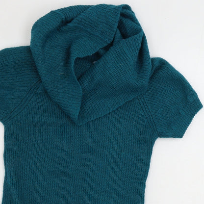 Womens UK Size 10 H&M Green Pullover Jumper