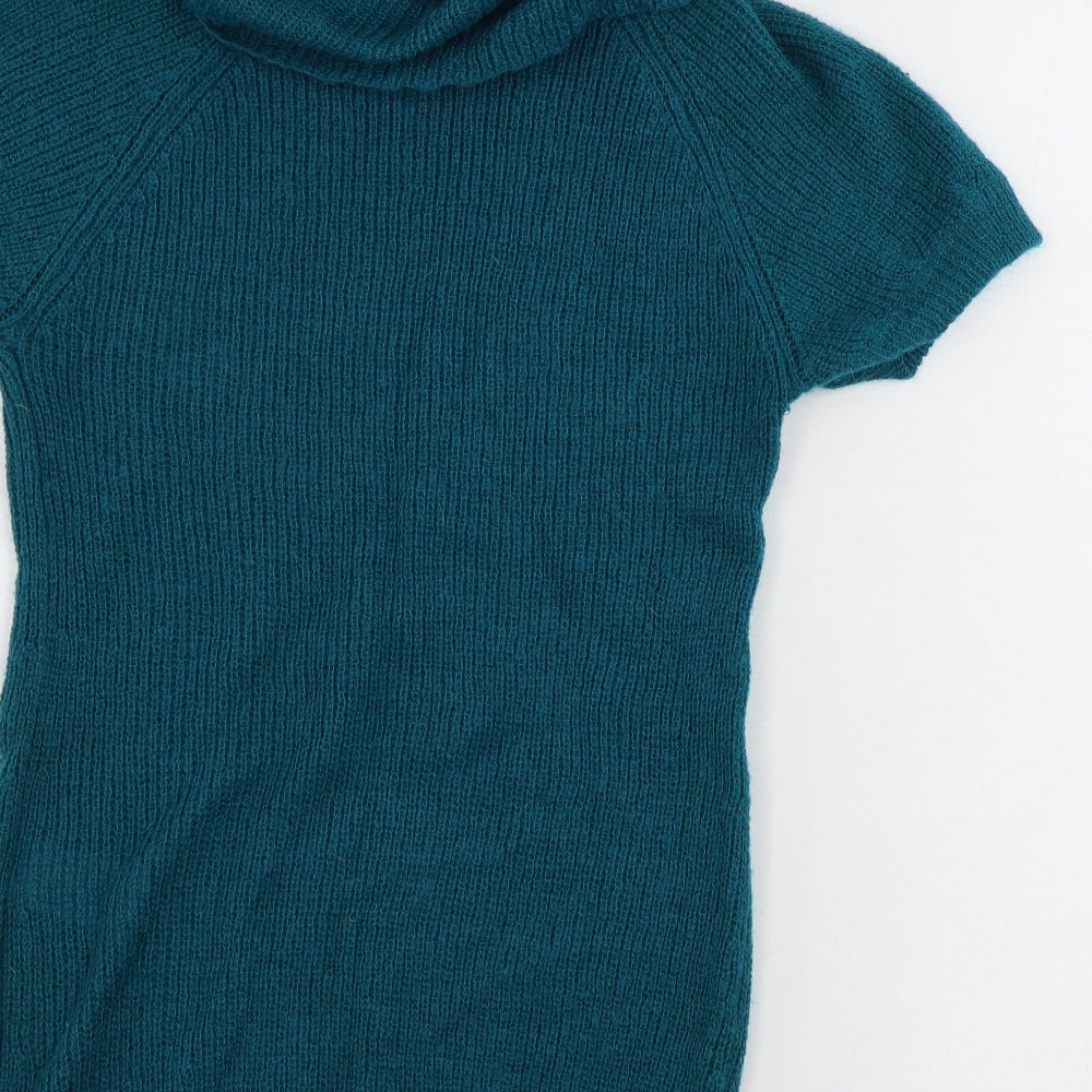 Womens UK Size 10 H&M Green Pullover Jumper