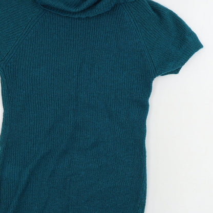 Womens UK Size 10 H&M Green Pullover Jumper