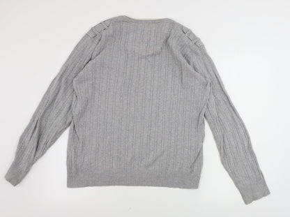 Dissident  Mens Grey   Pullover Jumper Size XL