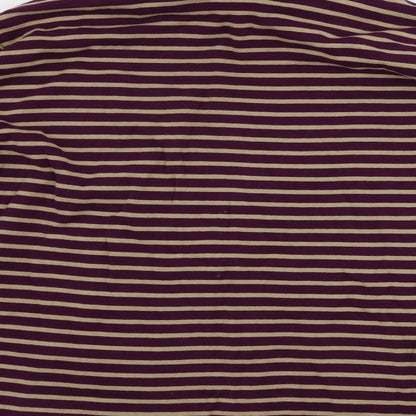 Anista  Womens Purple Striped  Henley Jumper Size 20
