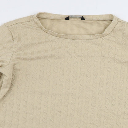 George  Womens Beige   Basic T-Shirt Size 14