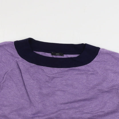 Womens UK Size 14 M&Co Purple Pullover Jumper