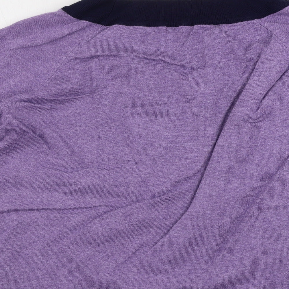 Womens UK Size 14 M&Co Purple Pullover Jumper