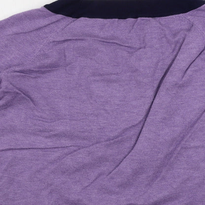 Womens UK Size 14 M&Co Purple Pullover Jumper