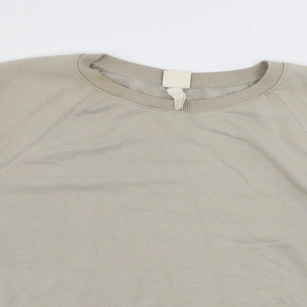 H&M  Mens Beige   Pullover Jumper Size XL