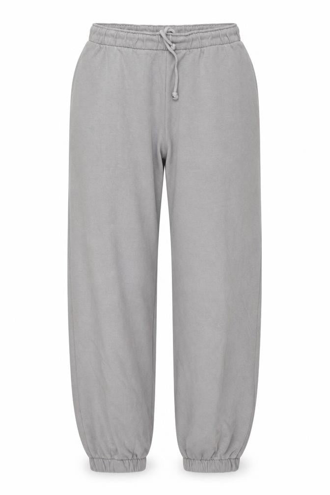 Front view of H&M women’s grey sweatpants, size M, 25-inch leg