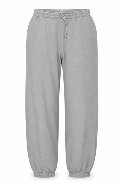 Front view of H&M women’s grey sweatpants, size M, 25-inch leg