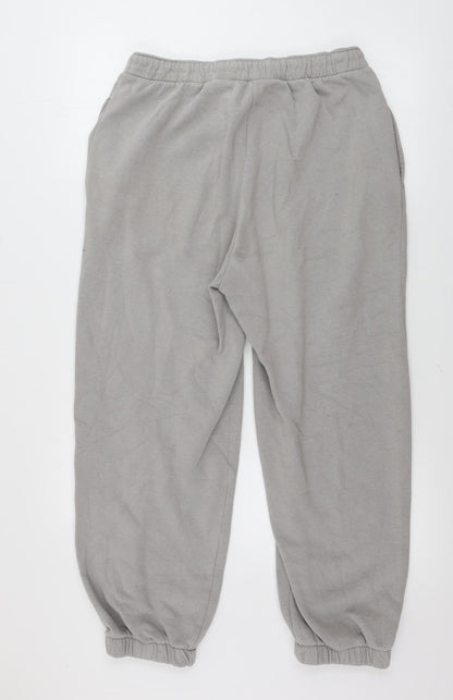 Womens UK Size M H&M Regular Fit Sweatpants Grey Trousers