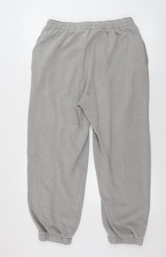 Womens UK Size M H&M Regular Fit Sweatpants Grey Trousers