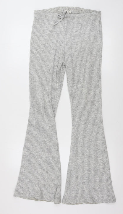 Womens UK Size 14 Topshop Regular Fit Sweatpants Grey Trousers
