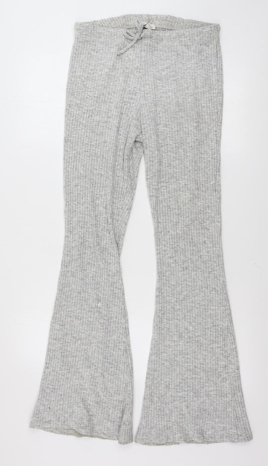 Womens UK Size 14 Topshop Regular Fit Sweatpants Grey Trousers