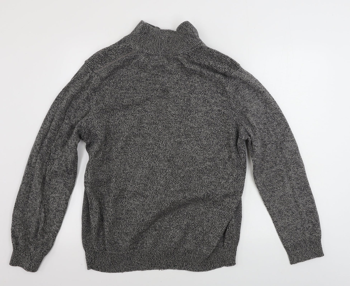 George  Mens Grey   Henley Jumper Size L