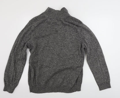 George  Mens Grey   Henley Jumper Size L