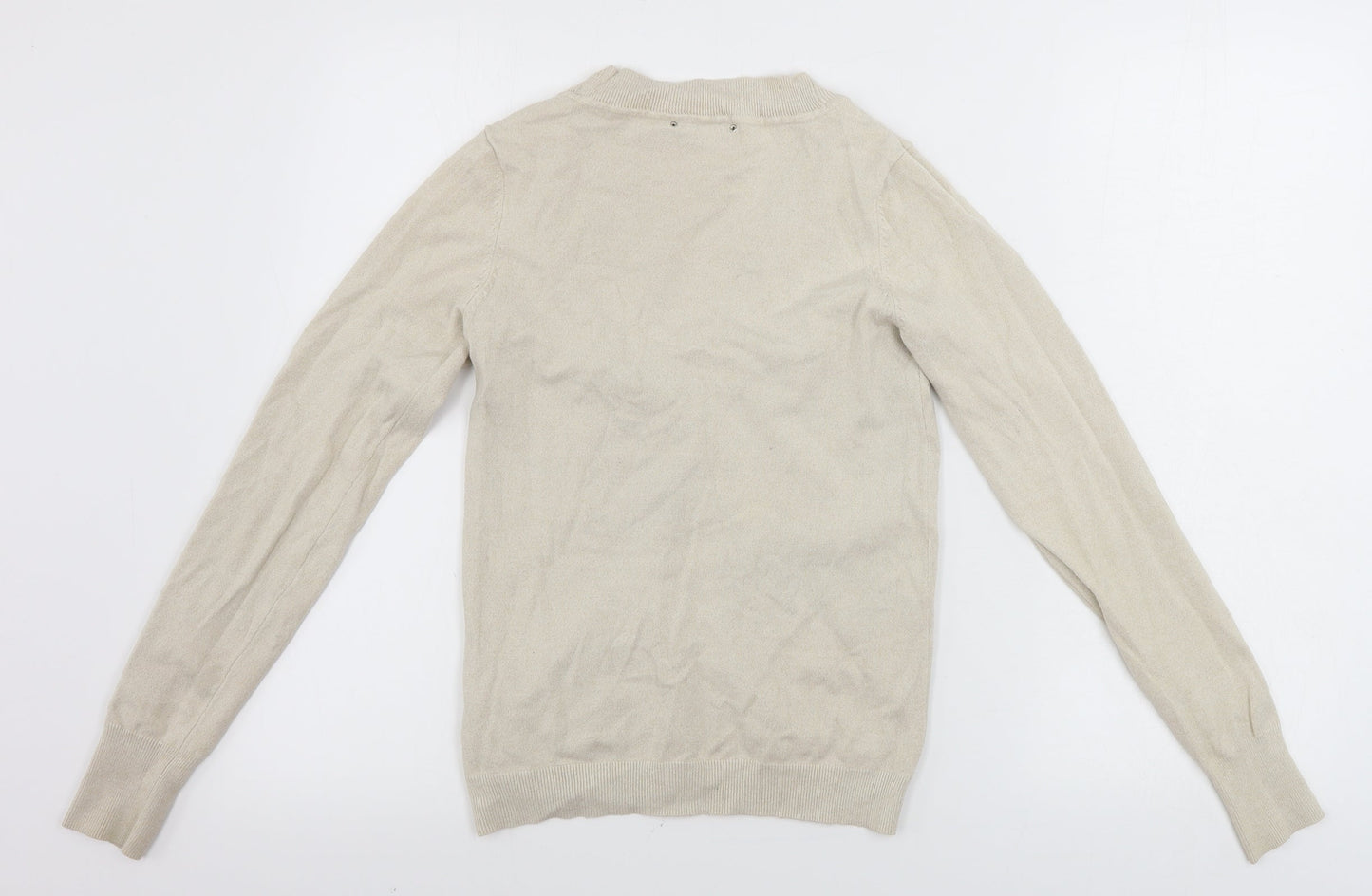 Womens UK Size 10 River Island Beige Pullover Jumper