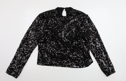 Womens UK Size 14 H&M Black Pullover Jumper