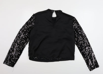 Womens UK Size 14 H&M Black Pullover Jumper