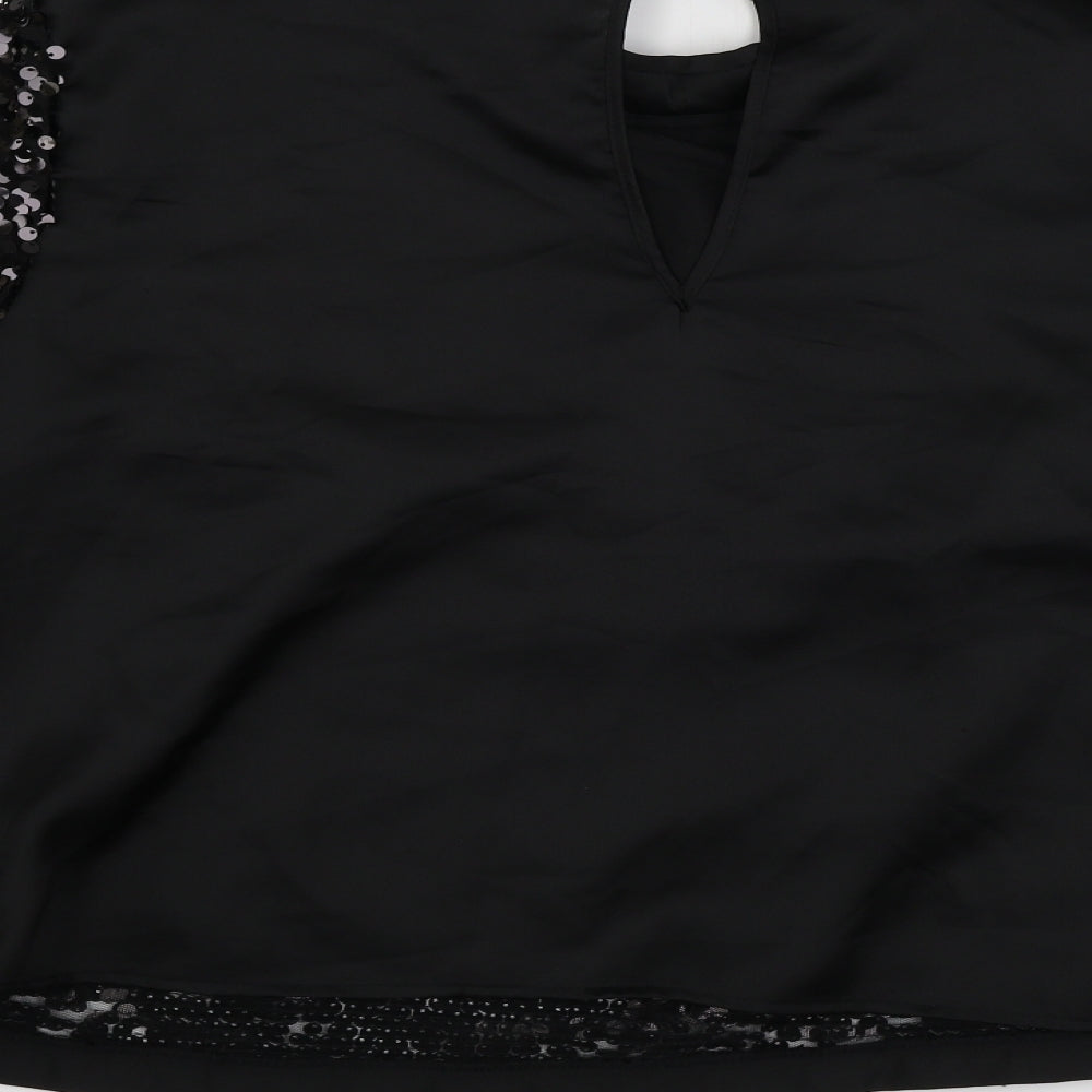 Womens UK Size 14 H&M Black Pullover Jumper