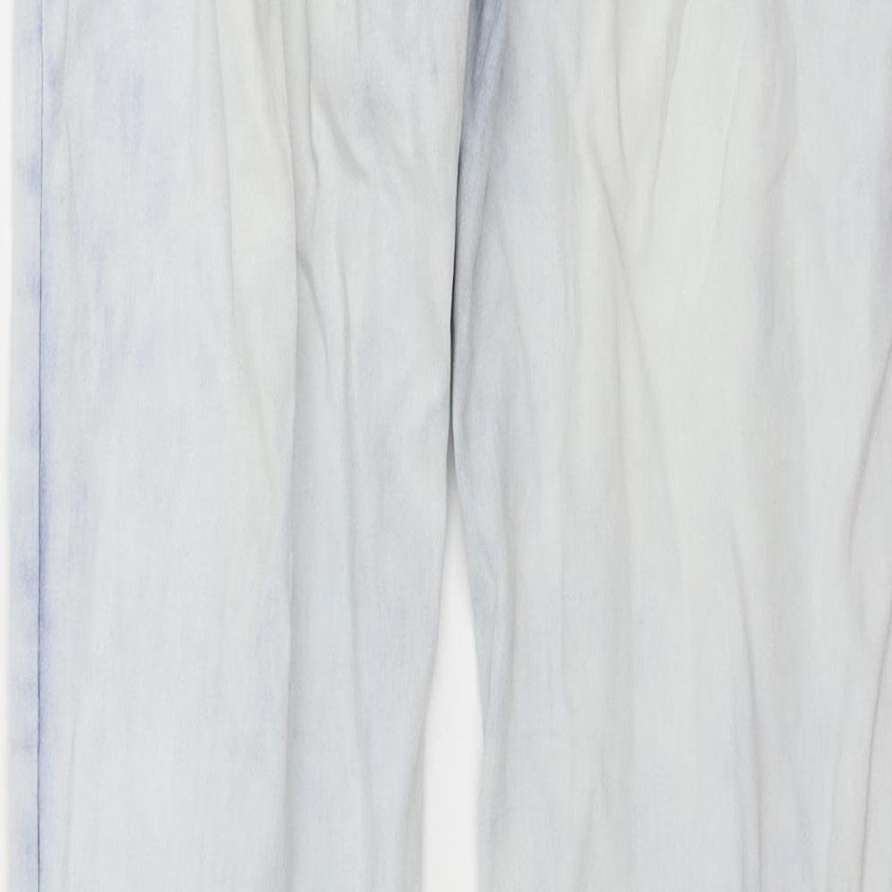 Womens UK Size S Preworn Regular Fit Skinny Blue Jeans