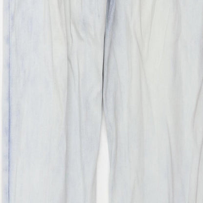 Womens UK Size S Preworn Regular Fit Skinny Blue Jeans