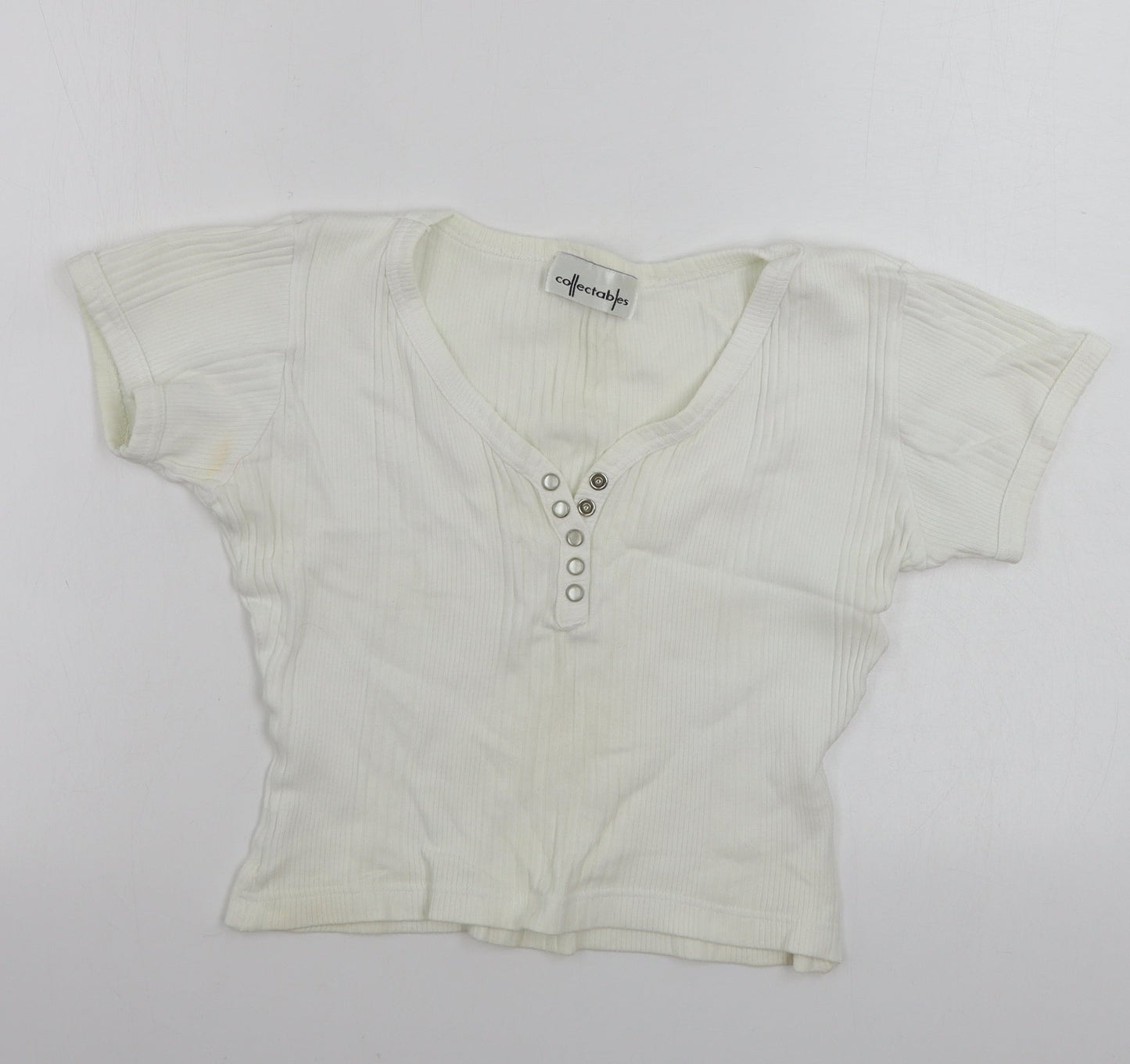 Collectables  Womens Ivory   Basic T-Shirt Size XL