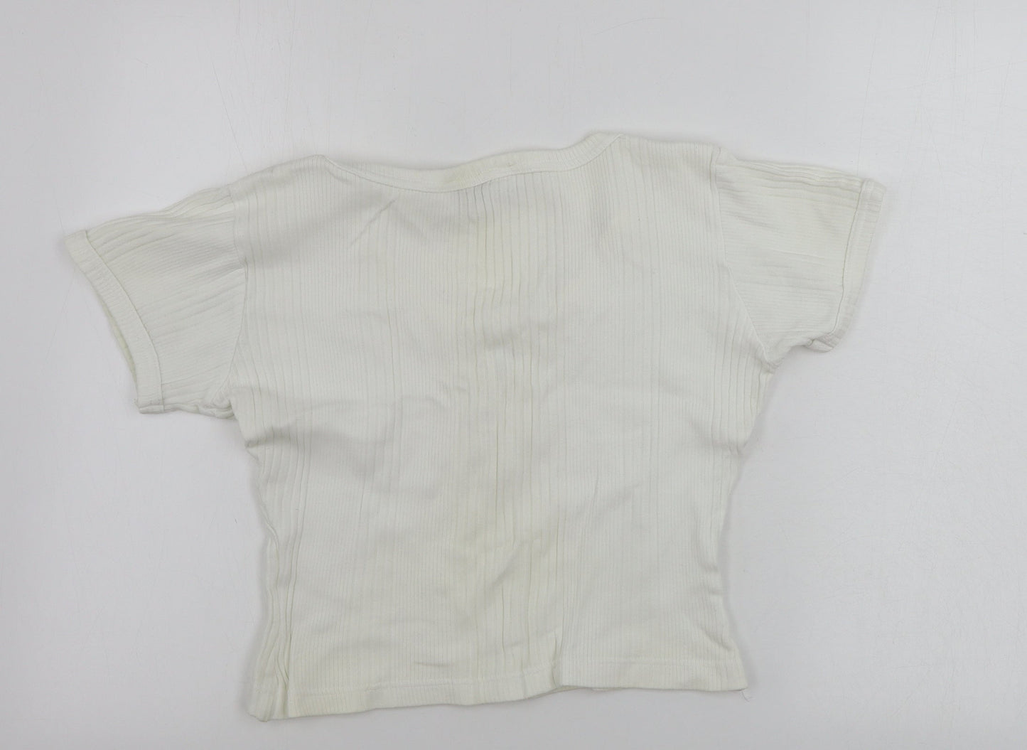 Collectables  Womens Ivory   Basic T-Shirt Size XL