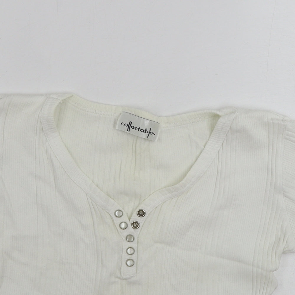 Collectables  Womens Ivory   Basic T-Shirt Size XL