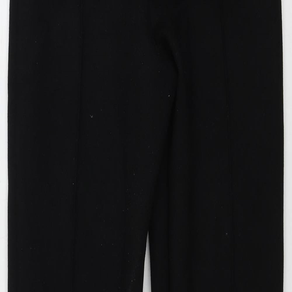 Womens UK Size S Preworn Regular Fit Sweatpants Black Trousers