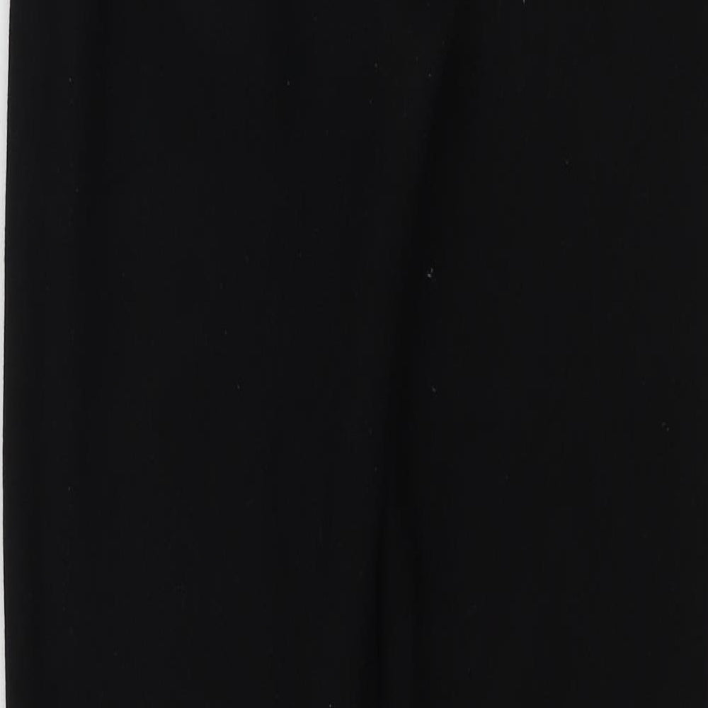 Womens UK Size S Preworn Regular Fit Sweatpants Black Trousers