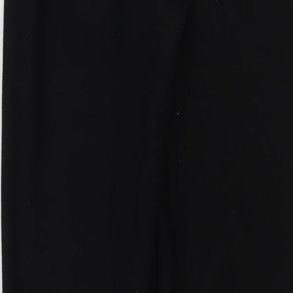 Womens UK Size S Preworn Regular Fit Sweatpants Black Trousers