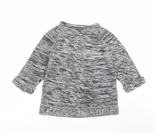 F&F Womens Grey  Knit Pullover Jumper Size 12