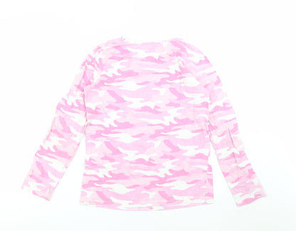 Primark Girls Pink Camouflage  Top Pyjama Top Size 13-14 Years  - dream life
