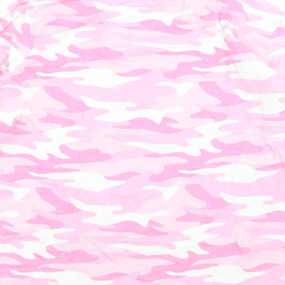 Primark Girls Pink Camouflage  Top Pyjama Top Size 13-14 Years  - dream life