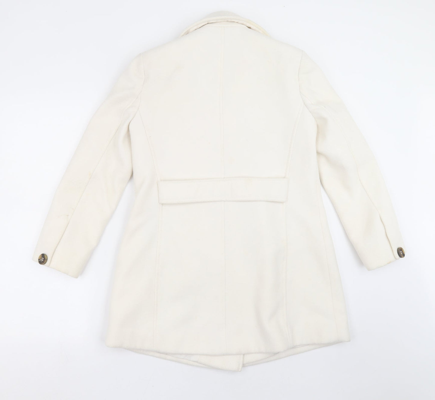 Womens UK Size 8 ASOS Ivory Pea Coat