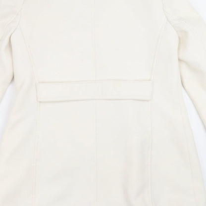 Womens UK Size 8 ASOS Ivory Pea Coat