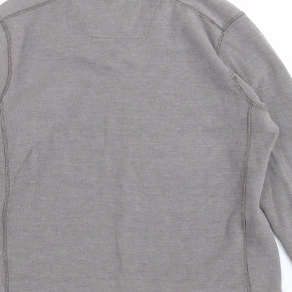 Simon Clark Mens Grey   Pullover Jumper Size M