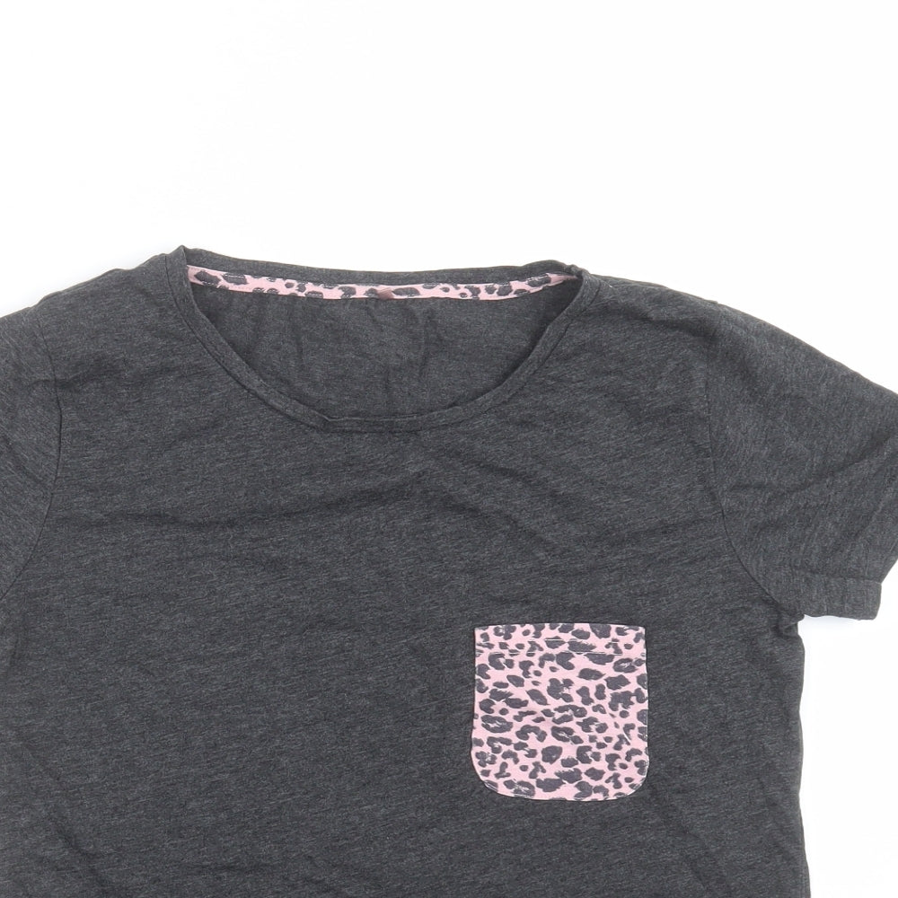 George Womens Grey Solid  Top Pyjama Top Size 4