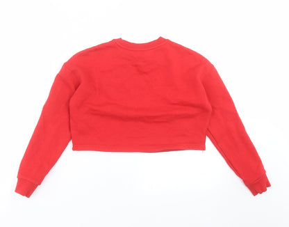 New Look Girls Red   Pullover Sweatshirt Size 9 Years  - sheep, christmas
