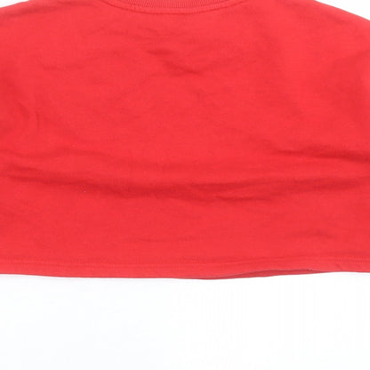 New Look Girls Red   Pullover Sweatshirt Size 9 Years  - sheep, christmas