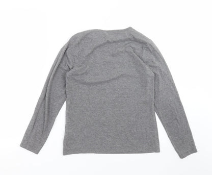 Primark Girls Grey Solid  Top Pyjama Top Size 12-13 Years  - Never Stop Dreaming