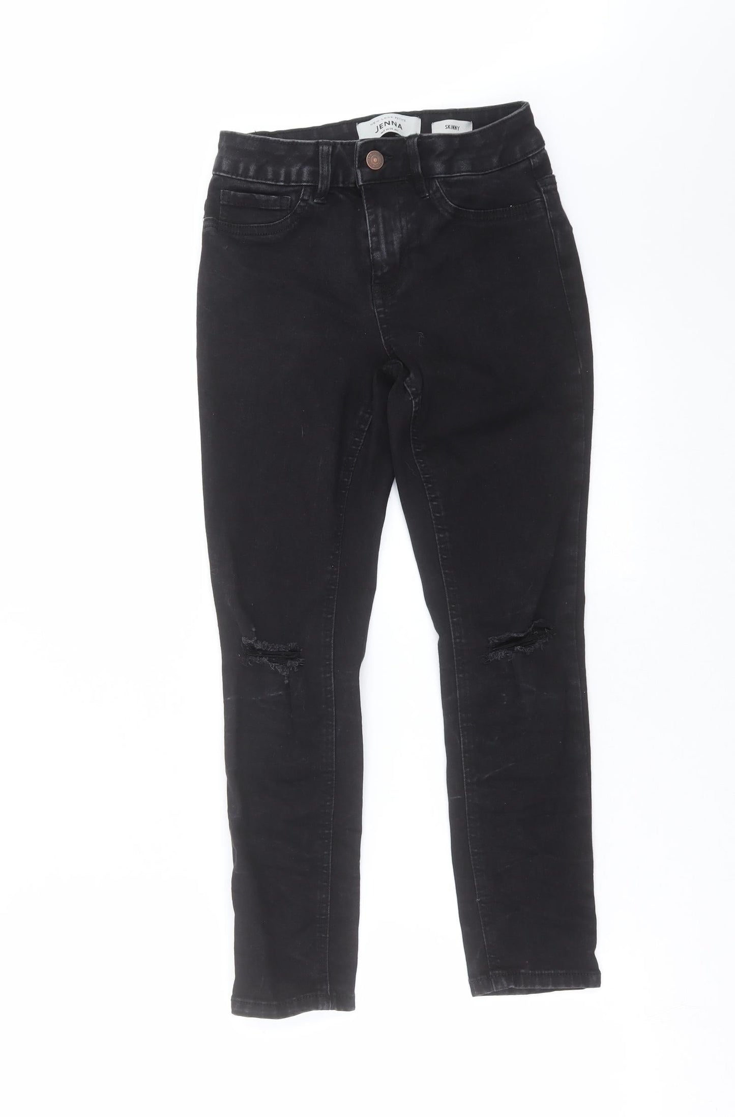 New Look Womens Black  Denim Skinny Jeans Size 6 L24 in