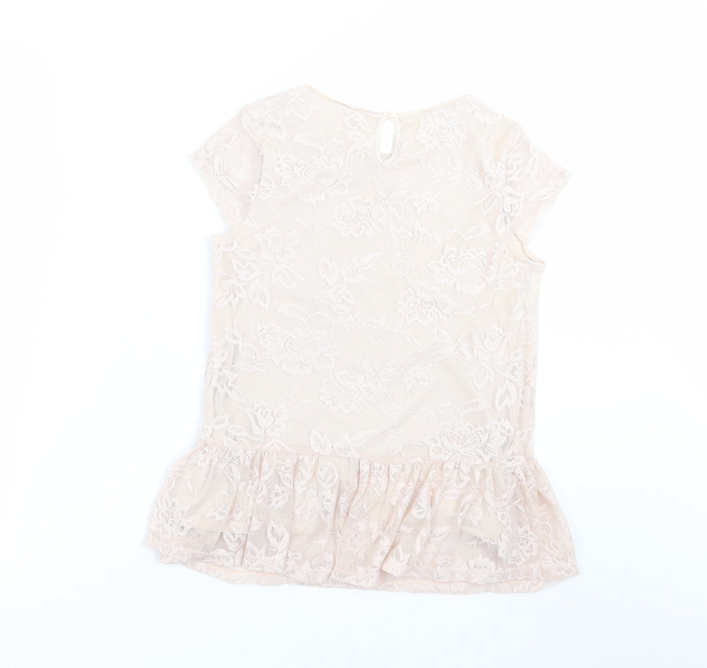 George Girls Pink Floral  Basic Blouse Size 11-12 Years