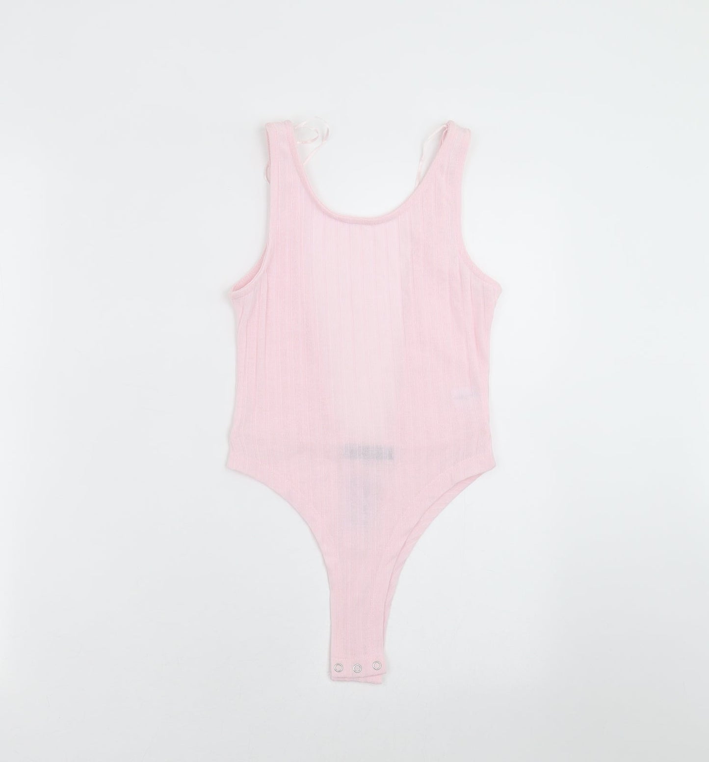 Select Womens Pink Striped  Bodysuit One-Piece Size XS